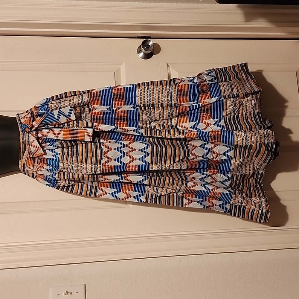 Ankara African Print Maxi Skirt